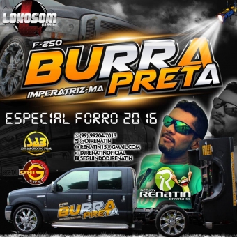 F250 Burra Preta Especial Forro 2016 - DJ Renatin
